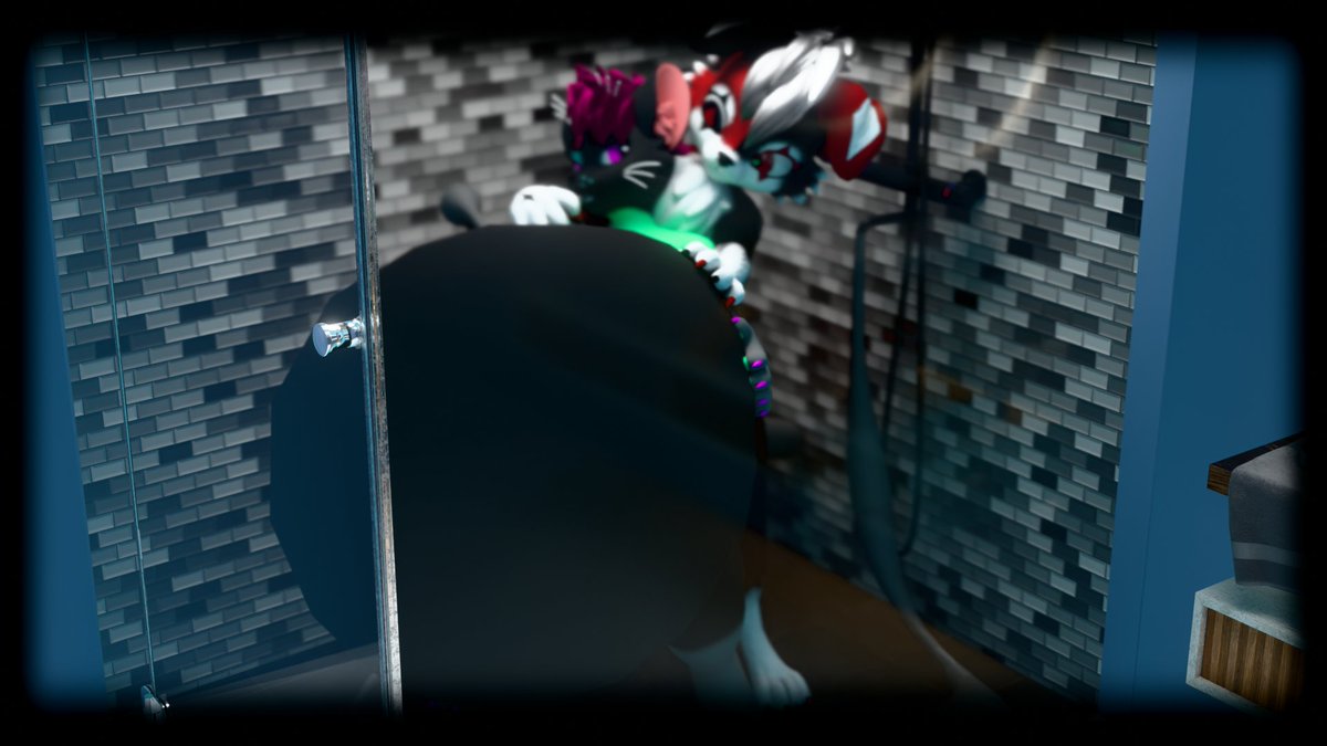 == Inflatober Day 14 ==
"shower"
For: <a href="/zomstego/">Zomstego</a> 

What was supposed to be a relaxing evening shower turned into a surprise capacity test it seems~