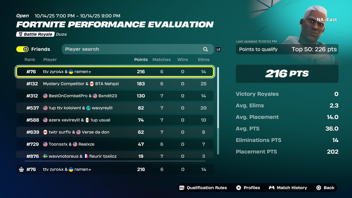 76th w/<a href="/ramennator/">Ramen</a> 70 ping console is miserable