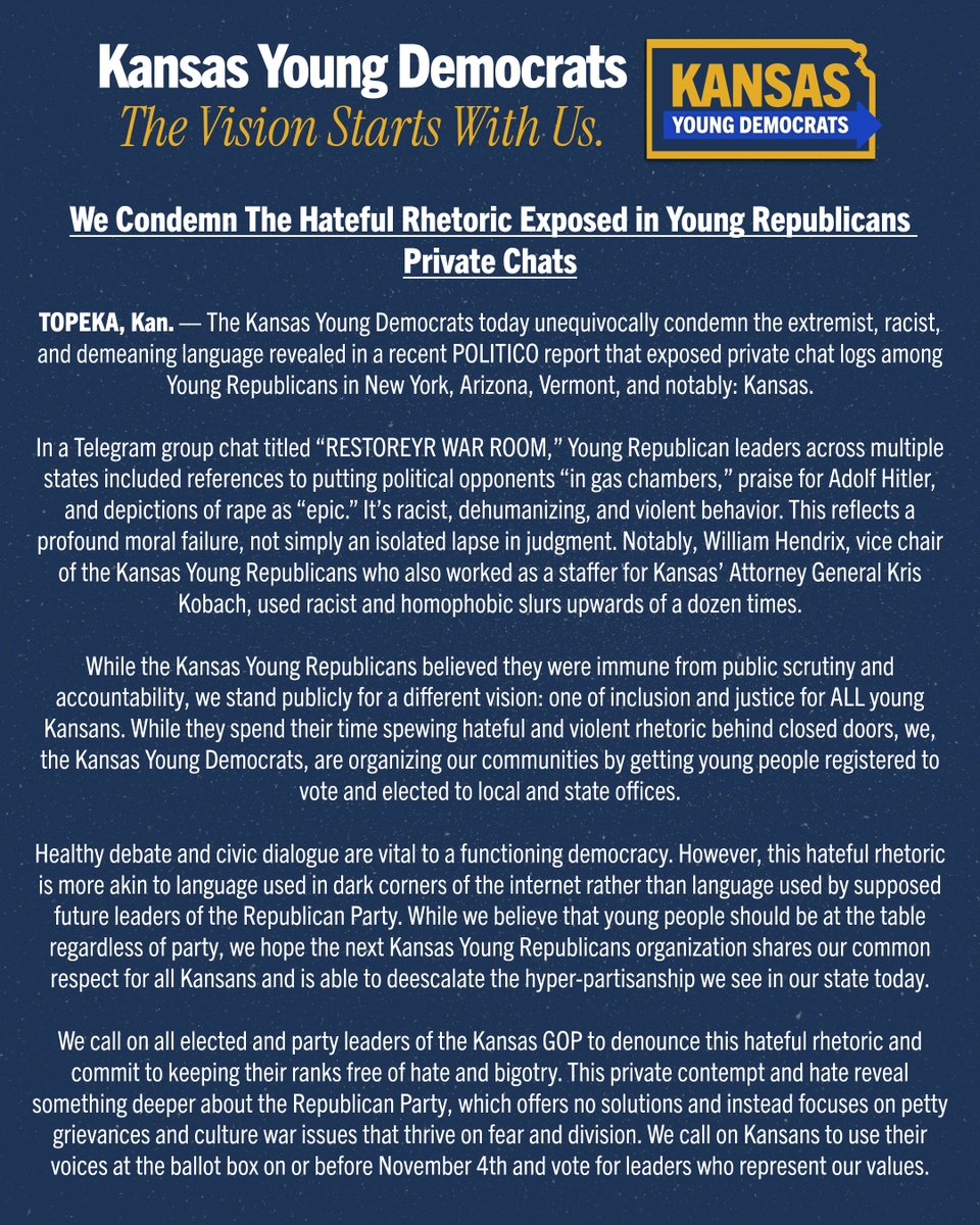 KS Young Democrats tweet media