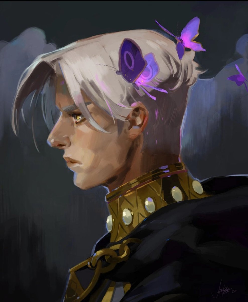 megthanzagcanon's tweet photo. a portrait of thanatos by jen zee! https://t.co/45MII4IBid