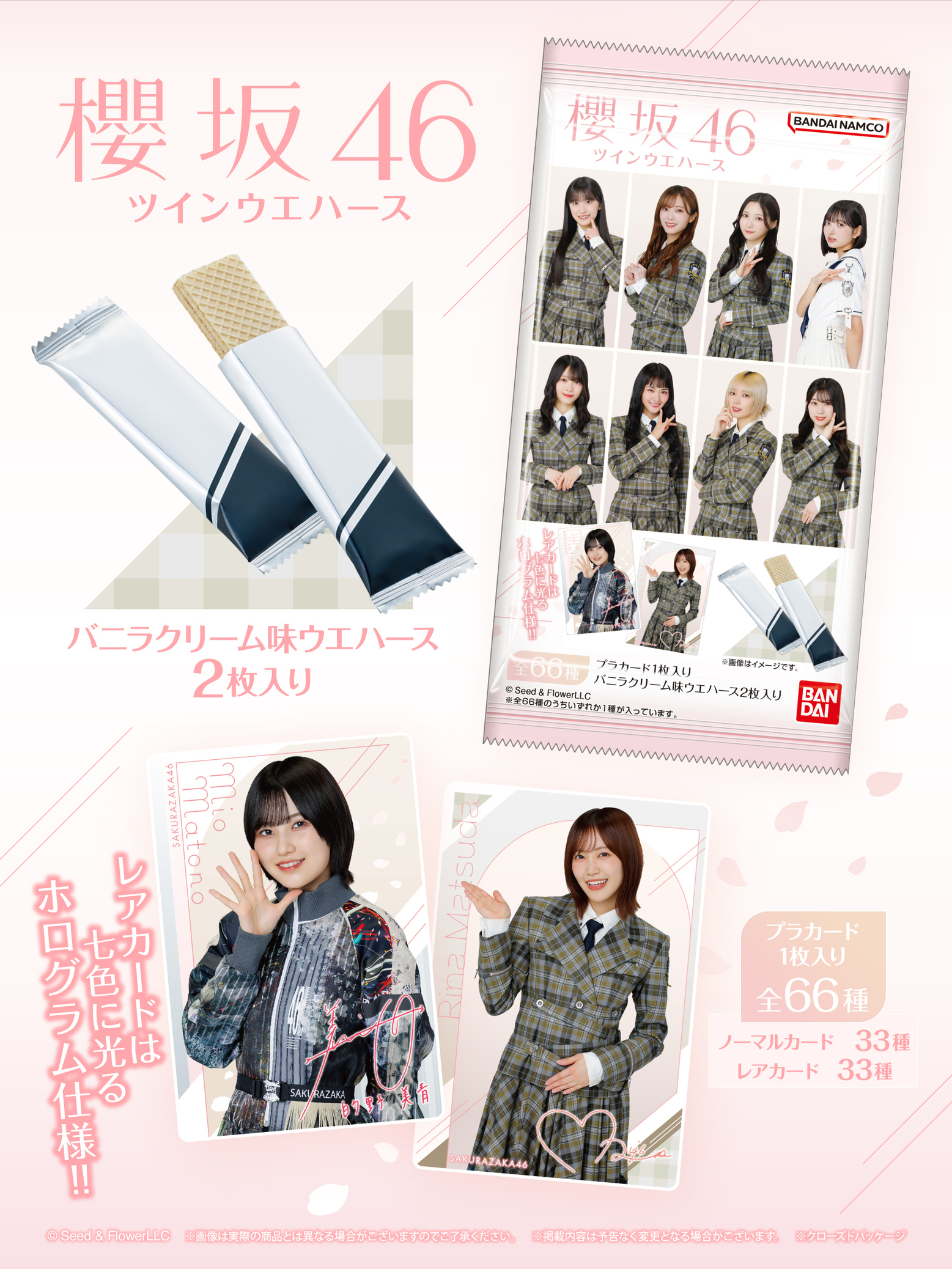 櫻坂46 ウエハースカード2 コンプリートセット 櫻坂46 ツインウエハース｜発売日：2024年11月29日｜バンダイ