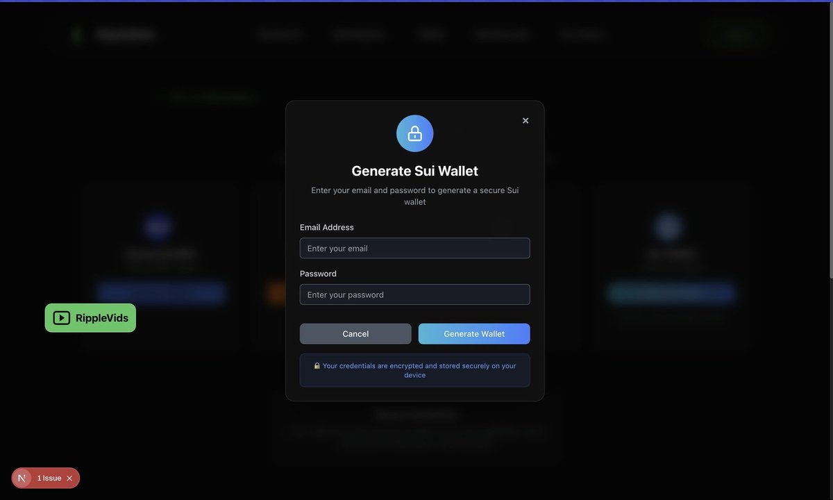 RiplicityInc's tweet photo. 🚀 RippleBids update:
our Sui self-custodial wallet is officially complete!
No more wallet connects true ownership, true security
Built directly into the RippleBids ecosystem
Next chain coming soon 👀
#Sui #RippleBids #XRPL #Crypto #DeFi #Builders https://t.co/mFLtAIZCfb