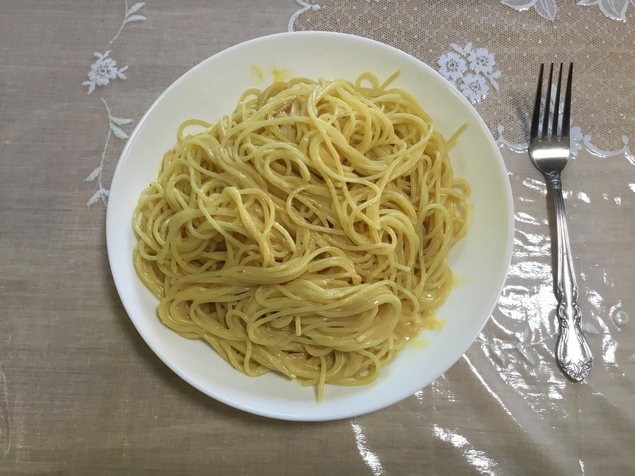 ◆カルボナーラ◆ ランチ『まずはカルボナーラかボロネーゼ』＠谷町六丁目