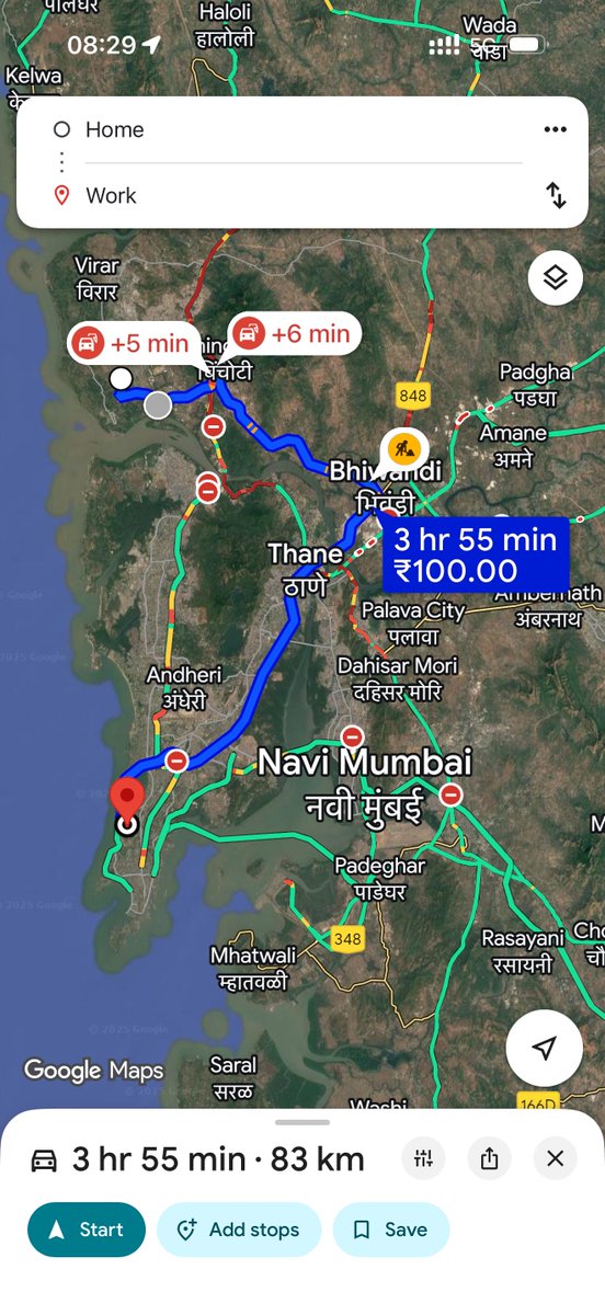 It currently takes longer to travel from Vasai to Worli than from Pune to Worli.
THANK YOU 
<a href="/nitin_gadkari/">Nitin Gadkari</a> <a href="/Dev_Fadnavis/">Devendra Fadnavis</a> and special thank you to <a href="/narendramodi/">Narendra Modi</a> for letting this happen. 
#NH48 #ghodbunderroad #roadsdevelopment <a href="/MBVVPOLICE/">MIRA BHAYANDAR VASAI VIRAR POLICE</a> <a href="/WeAreVasai/">Vasai</a> <a href="/VasaiCity/">VasaiCity</a> <a href="/snehadubepandit/">Sneha Dube Pandit</a>