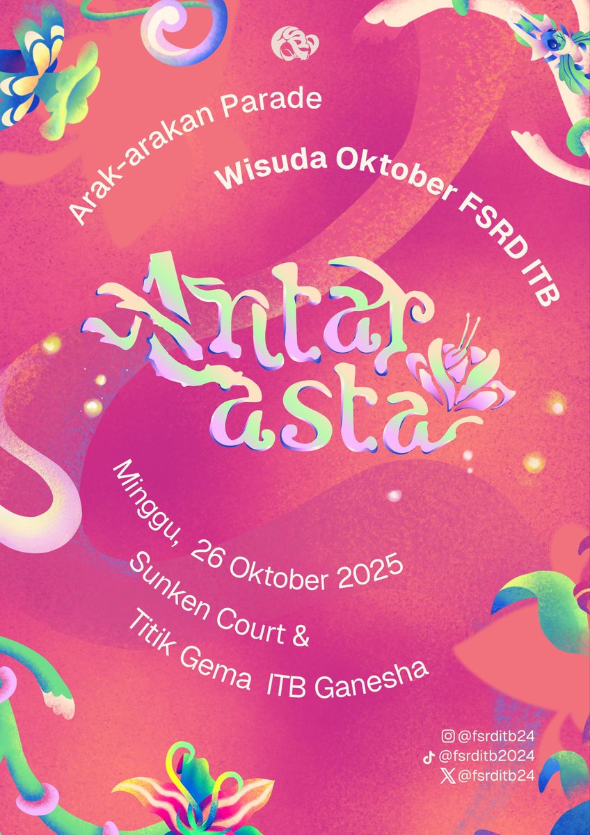 FSRDITB24's tweet image. The program we use / our artworks 🌺✨