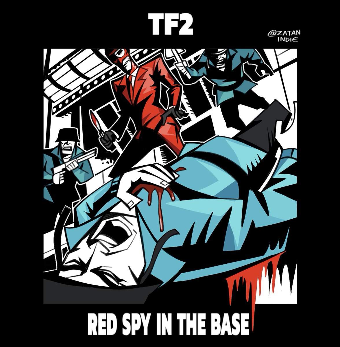 Red spy in the base (kmfdm cover ref)

#soldierspy #freedomfries #tf2soldier #tf2spy   #kmfdm