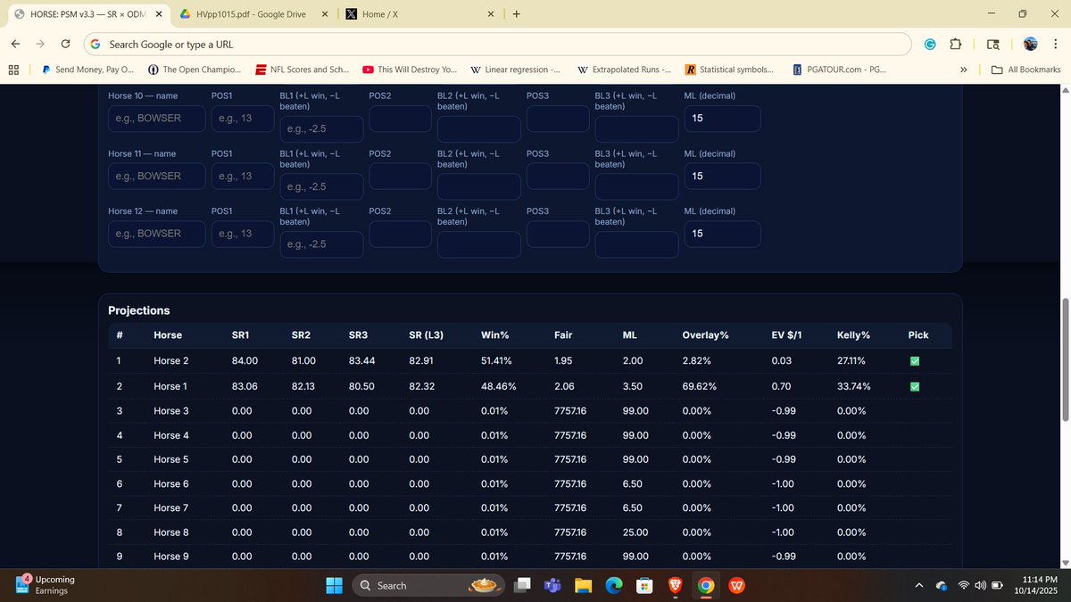 jjtuttle1216's tweet image. Simply type in the data and hit 'Run' = #Winning! R1 from #HKJC / Happy Valley - winningwithtuttlemath.blogspot.com paypal.com/paypalme/Playi… 99.00 = 2 mo. of daily service. #GamblingTwitter #bettingtips #bettingtwitter #HorseRacingTips #HorseRacing winningwithtuttlemath.blogspot.com #BaseballBets #FBS…