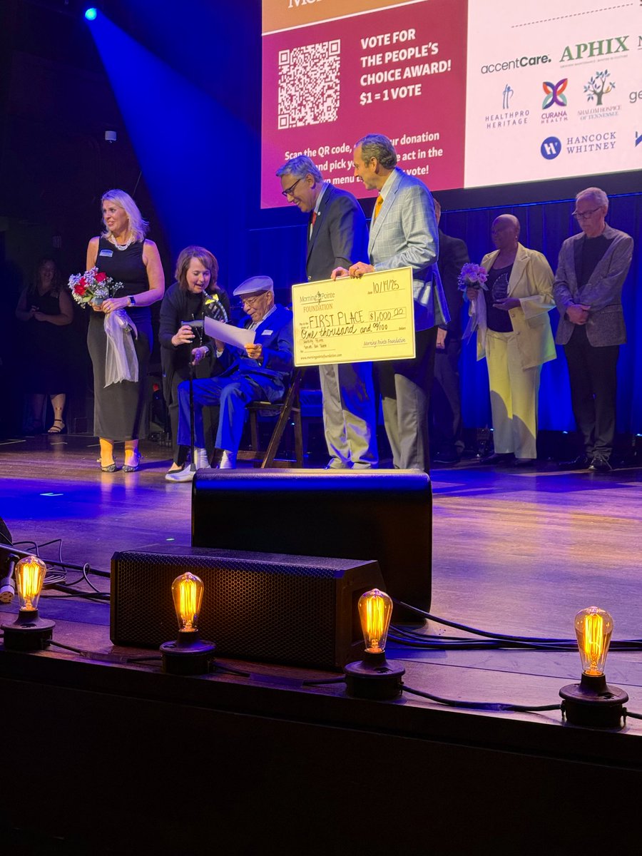 WilliamsJohnEd's tweet photo. Great night at the Franklin Theatre celebrating the Morning Pointe Foundation’s Seniors Got Talent! The Foundation supports scholarships and partnerships with higher education to strengthen the senior living workforce. @CollegeSystemTN @tcatmboro @TCATDickson @GregVitalTN https://t.co/dtN7dVt366
