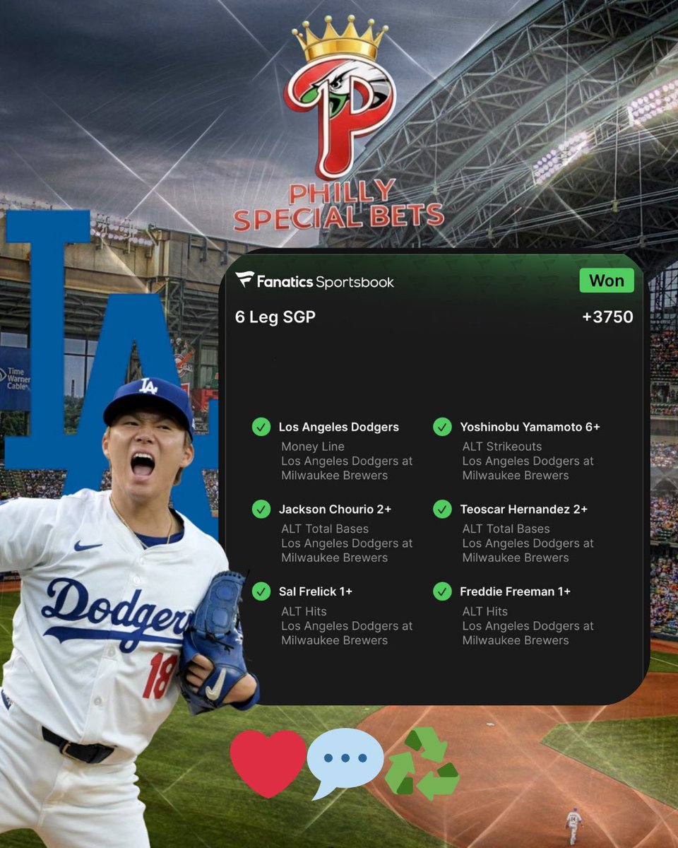 PhillySpcl's tweet image. BANGGG CASH MY VIP TF OUT! 🔥
+3,750%
Who wants $$$ ? 👀
LIKE COMMENT REPOST 🚨
FOLLOW ME ❗️ TO ENTER 📣
SUBSCRIBE NOW TO SEE ALL PLAYS
sublaunch.com/phillyspecialb…