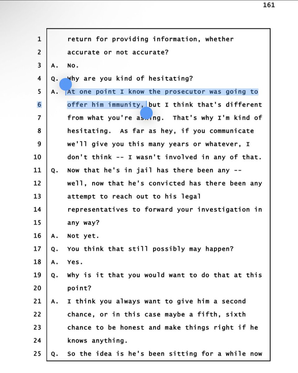 alleyesondelphi's tweet image. Holeman said the prosecutor was gonna offer Kegan Kline immunity.

#RichardAllen #Delphi 

Holeman’s Depo: drive.google.com/file/d/1uctM9K…