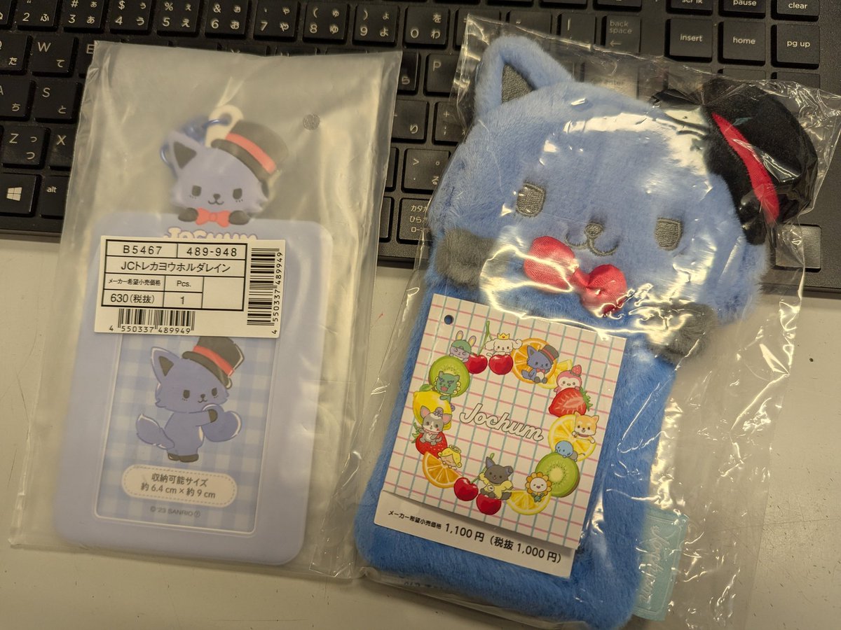 JOCHUM レイン マスコットホルダー 前髪クリップ カードケース シール