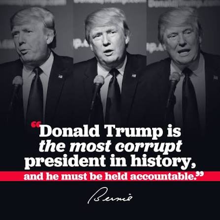 Kate9675's tweet photo. @ABC Wake up Republicans- Trump is the corrupt president in history. https://t.co/aGeLAJeBvj