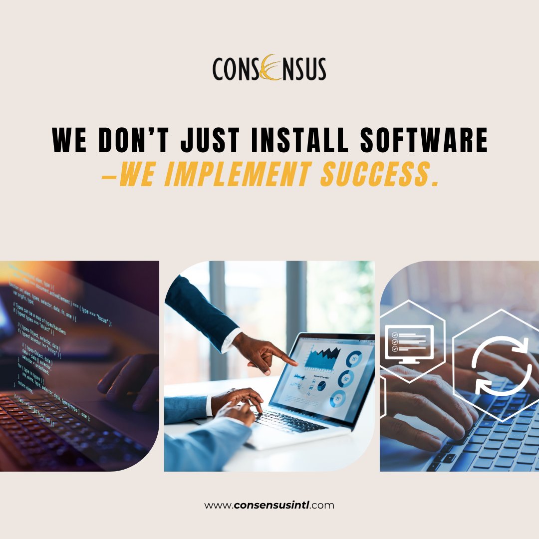 ConsensusIntl's tweet image. We don’t just install software—we implement success.
Our proven implementation methodology ensures your ERP goes live on time, on budget, and on point.
🧭 Plan. Build. Succeed.
🔍 Read how we do it: hubs.li/Q03sW6nV0
#ERPImplementation #ProjectManagement #SAPPartners