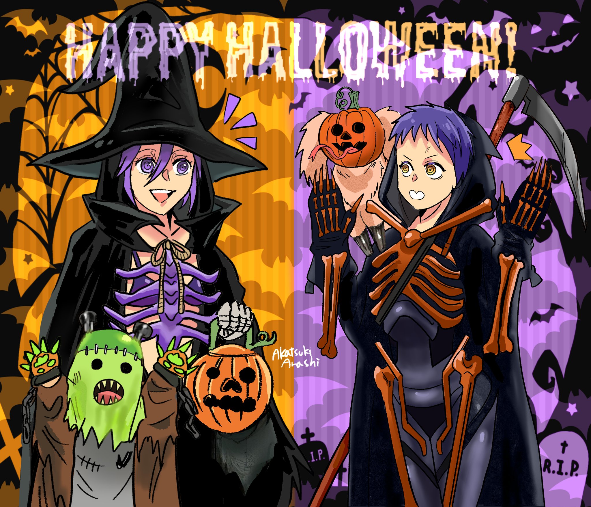 246 ハロウィン転写シート 魔女 恐竜 2025年 ハロウィン ドアカバー – BOOサインを持つ飛ぶ魔女の