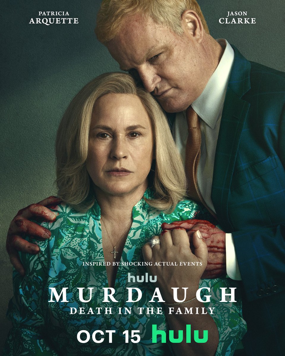 The first three episodes of the mini series MURDAUGH: DEATH IN THE FAMILY starring Jason Clarke, Patricia Arquette, J. Smith-Cameron, Johnny Berchtold, and Brittany Snow are on Hulu in the US and on Disney+ internationally.