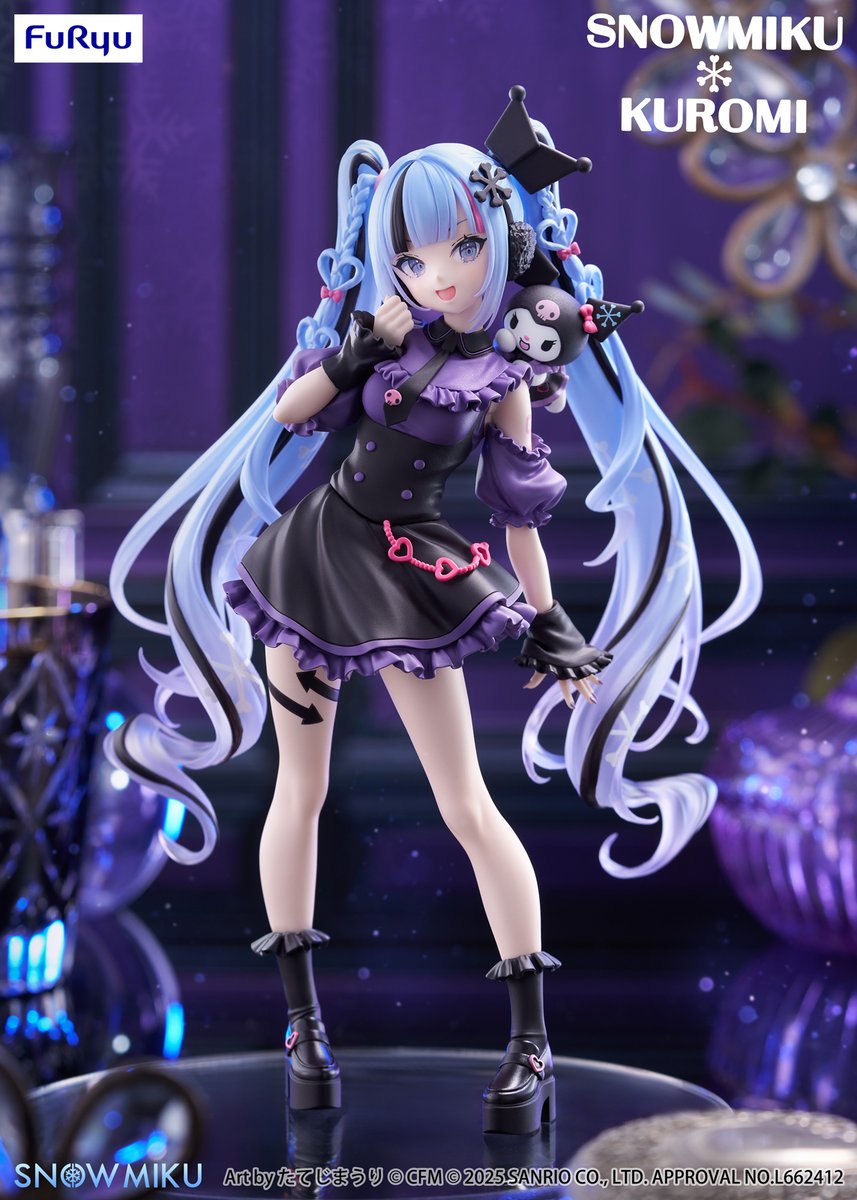 KawaiigamingT's tweet image. #初音ミク ✖ #クロミ がコラボして
フィギュアになった⁉️
やばすぎるっ👿
#雪ミク #kuromi
#kawaiigaming