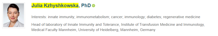 Explor_Med's tweet image. 🎉 We’re thrilled to have Dr. Julia Kzhyshkowska join Exploration of Medicine! 

Her research spans innate immunity, immunometabolism, cancer, immunology, diabetes, and regenerative medicine.

Discover all our Editorial Board members here: explorationpub.com/Journals/em/Ed…