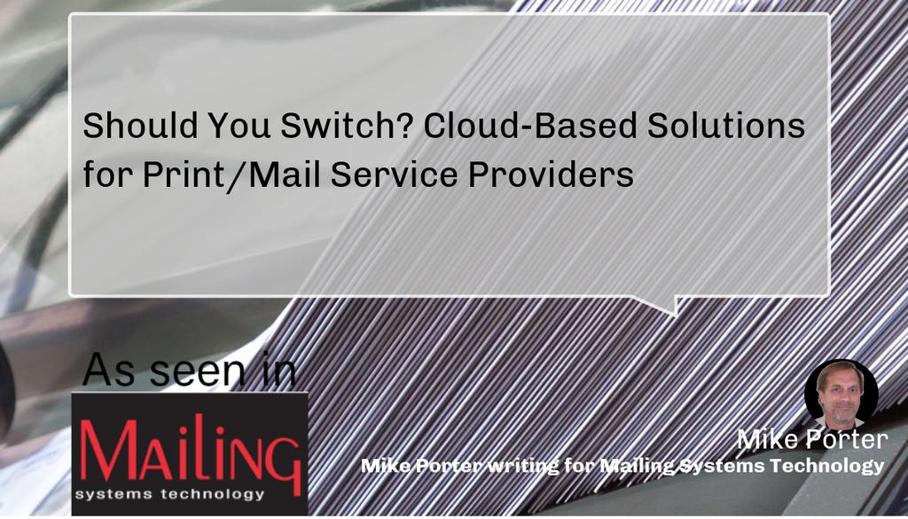 PMCmike's tweet image. Is your print/mail business staying ahead of the curve? Cloud-based solutions offer automation, flexibility, and scalability, three essentials for staying competitive. 
Read more 👉 lttr.ai/Aj1H6

#CloudBasedCCM #Mail #MailingSystemsTechnology