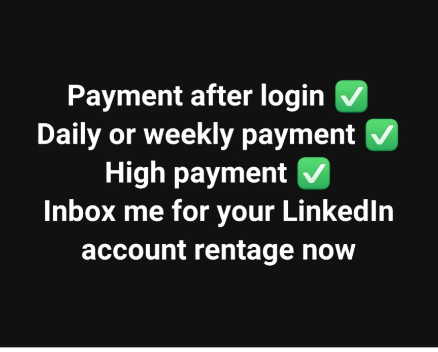 Linkedin Renting Business tweet media