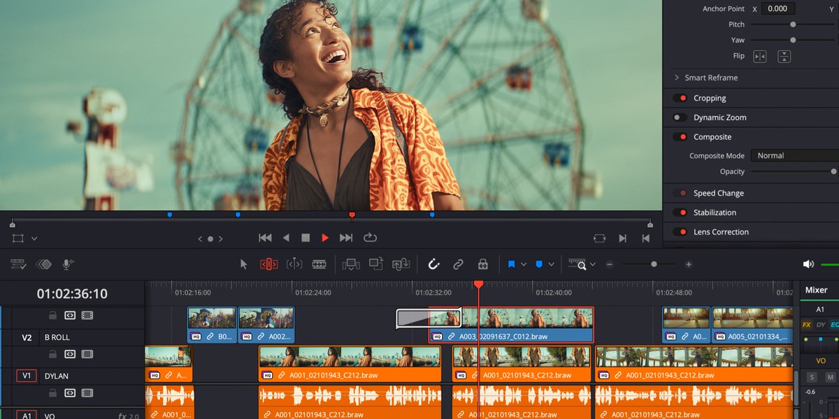 Blackmagic_News's tweet image. DaVinci Resolve 20.2.2 Update! Get improved viewer color management for Rec. 709 files on Mac, smoother audio playback in Fairlight, improved trimming and ripple behaviours on the edit timeline and more! Download now from bmd.link/UcRp3c