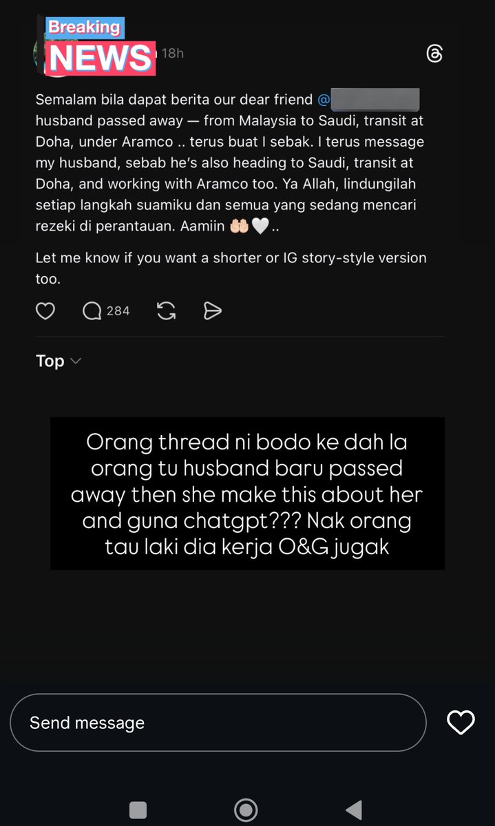 pedoqpop's tweet image. Screenshot ig story rakan internet