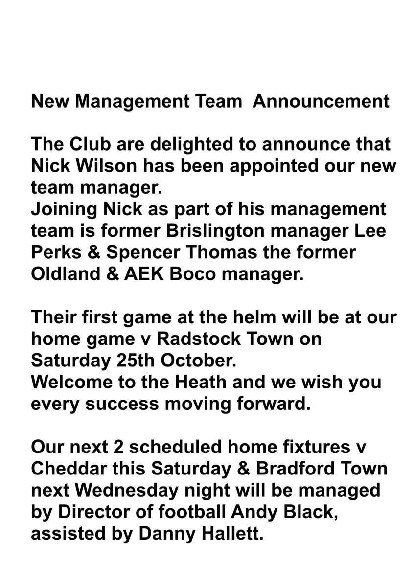 Cadbury Heath FC tweet media