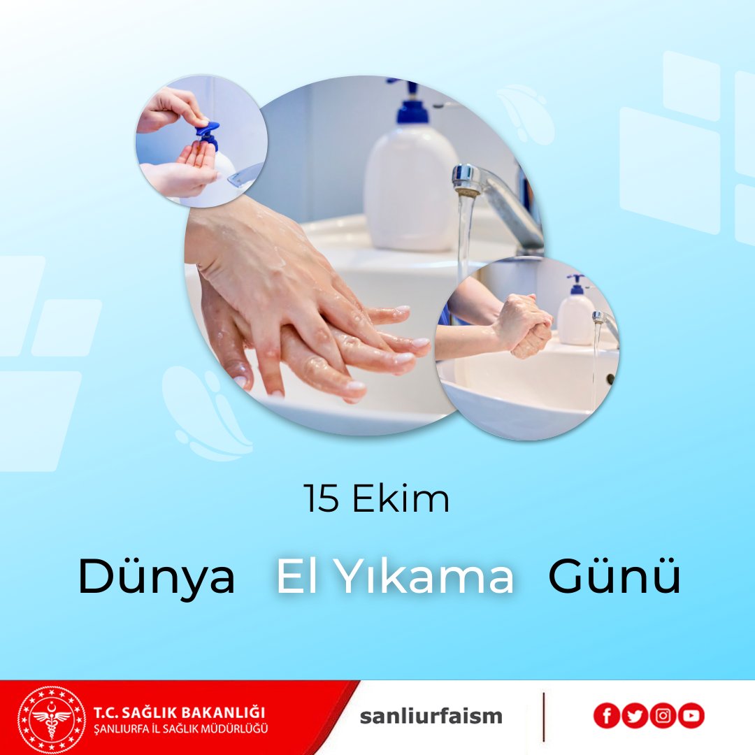 🧼 15 Ekim Dünya El Yıkama Günü

Bugün, sağlığımızı korumanın en basit ama en güçlü adımını hatırlıyoruz: ellerimizi doğru ve düzenli yıkamak. #ElYıkamaGünü #ElHijyeni #SağlıklıHayat