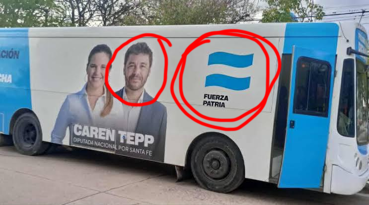 tipitoenojado's tweet photo. Monteverde NO es "un tipazo", expropiar NO es de "tipazo".

Por otro lado, es el marido de Caren Tepp, candidata del kirchnerismo y acá lo tenes en el bondi con el logo de fuerza patria. También aparece en los carteles de campaña.

Y si faltaba algo de prontuario, son los autores de "Mercado Justo", un mercado libre "publico" y expropiar no es una política de una sola vez, es parte estructural de sus "politicas".