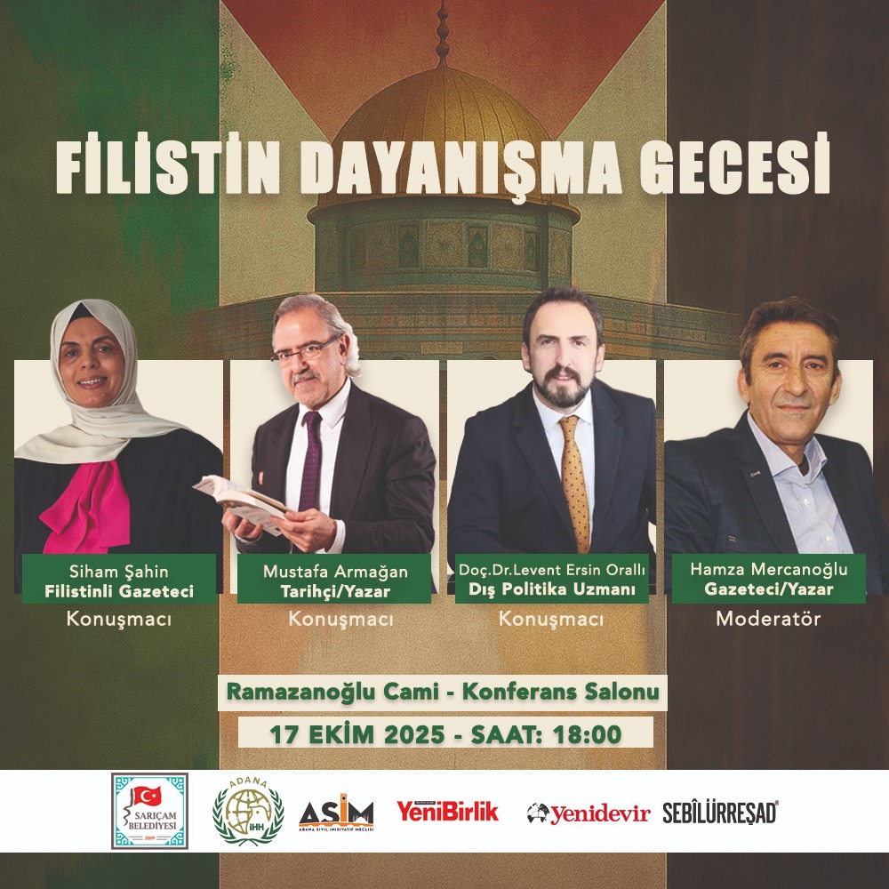 17 Ekim Cuma saat 18:00 Ramazanoğlu Cami Konferans Salonu