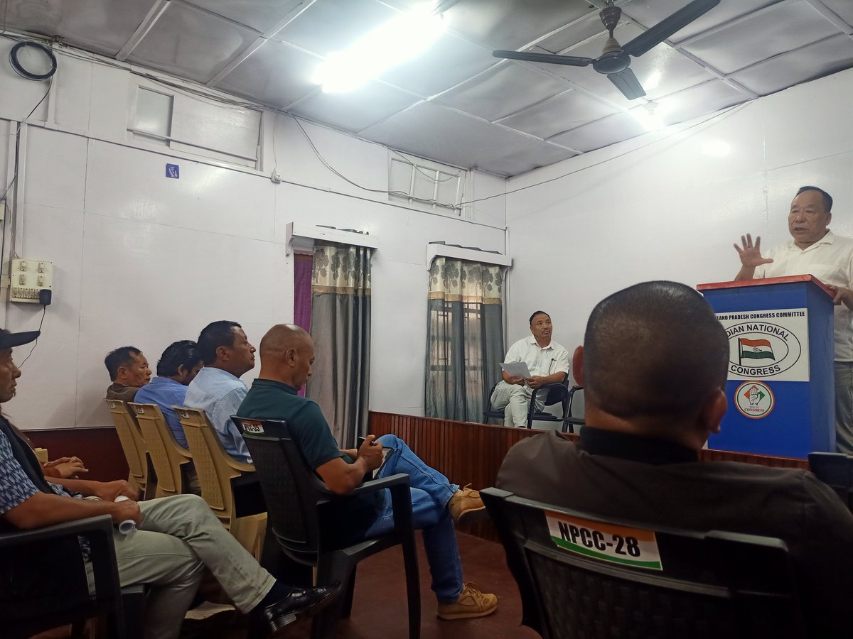Attended PCC extended meeting at Congress bhavan ,kohima