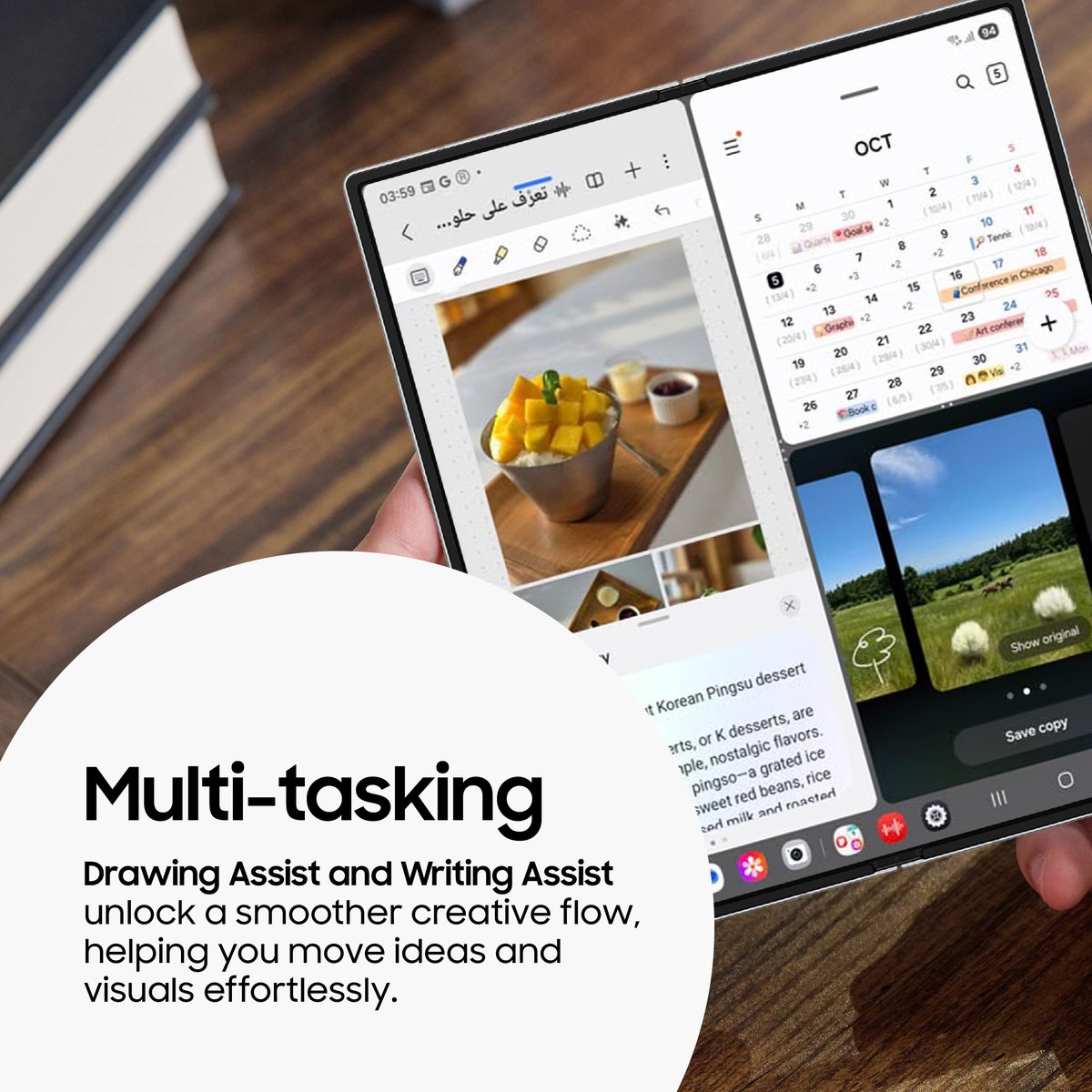 SamsungGulf's tweet image. One UI 8 is here ✨
Available on Galaxy S25 Series, S24 Series, Galaxy Z Fold6, Galaxy Z Flip6 and soon rolling out to Galaxy Z Flip5, and Galaxy Z Fold5. 
With this rollout, you can enjoy smarter multitasking, AI-powered camera tools, and more ways to make your Galaxy truly…