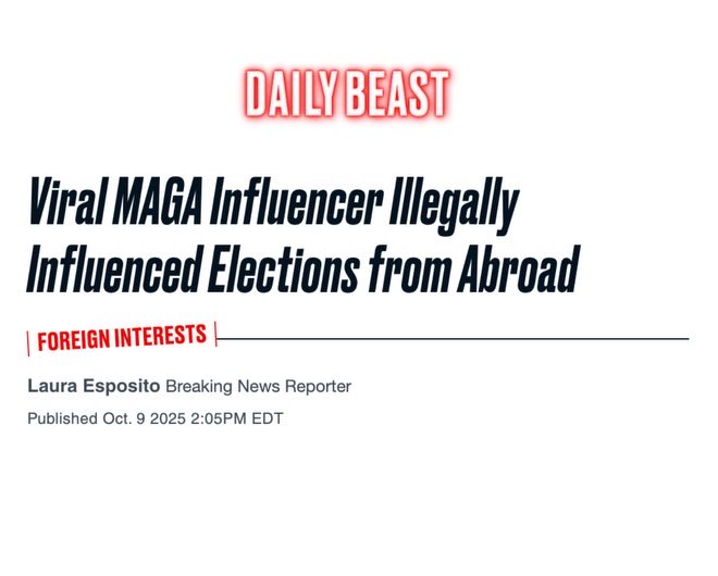 This change to X will last five seconds. 

MAGA can’t function without their foreign bot farms — including the one exposed last week and PROMOTED by Mike Lee and Nancy Mace.