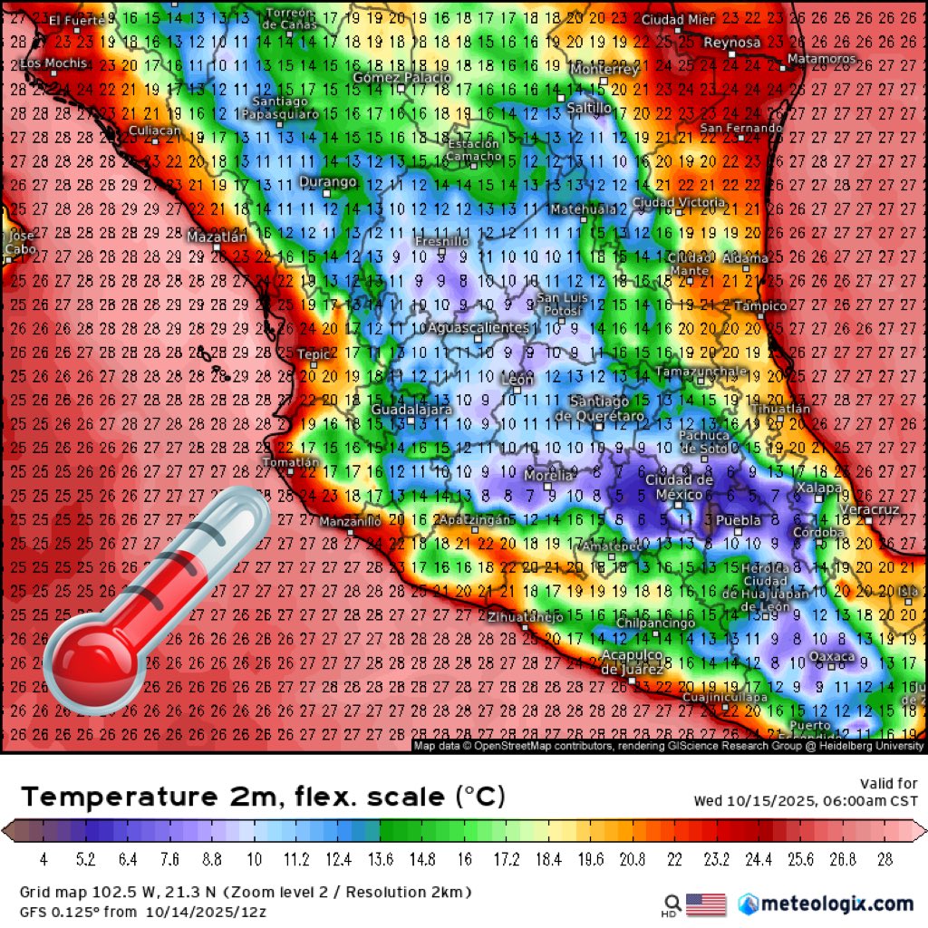 🍁🌧️Meteorología México🥶❄️ tweet media