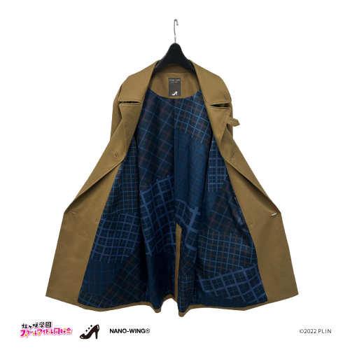 【NIJIGAKU Monthly Songs♪朝香果林】トレンチコート XL 🌈商品情報🌈 NIJIGAKU Monthly Songs♪10月度シングル 朝香果林