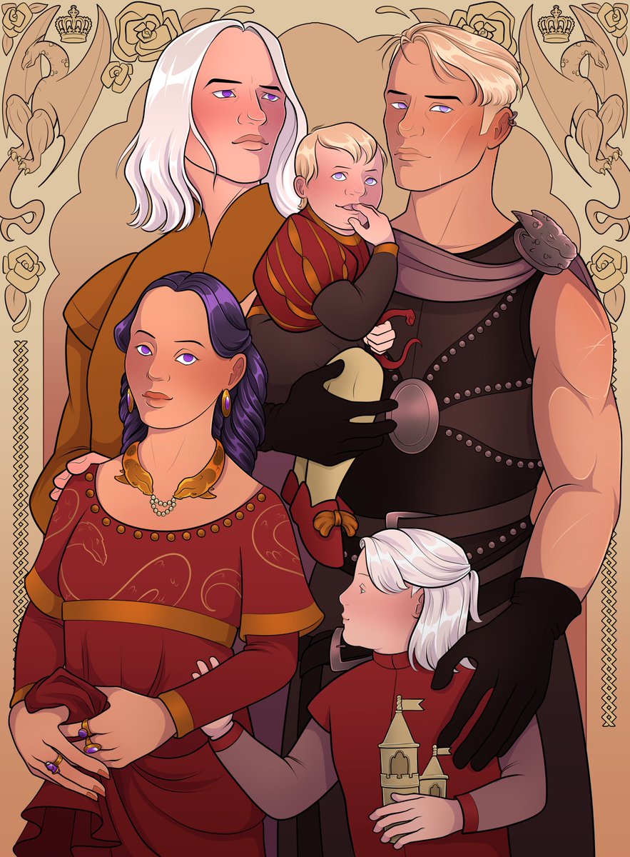 Aemon, Baelon &amp; the kiddos in 82 AC