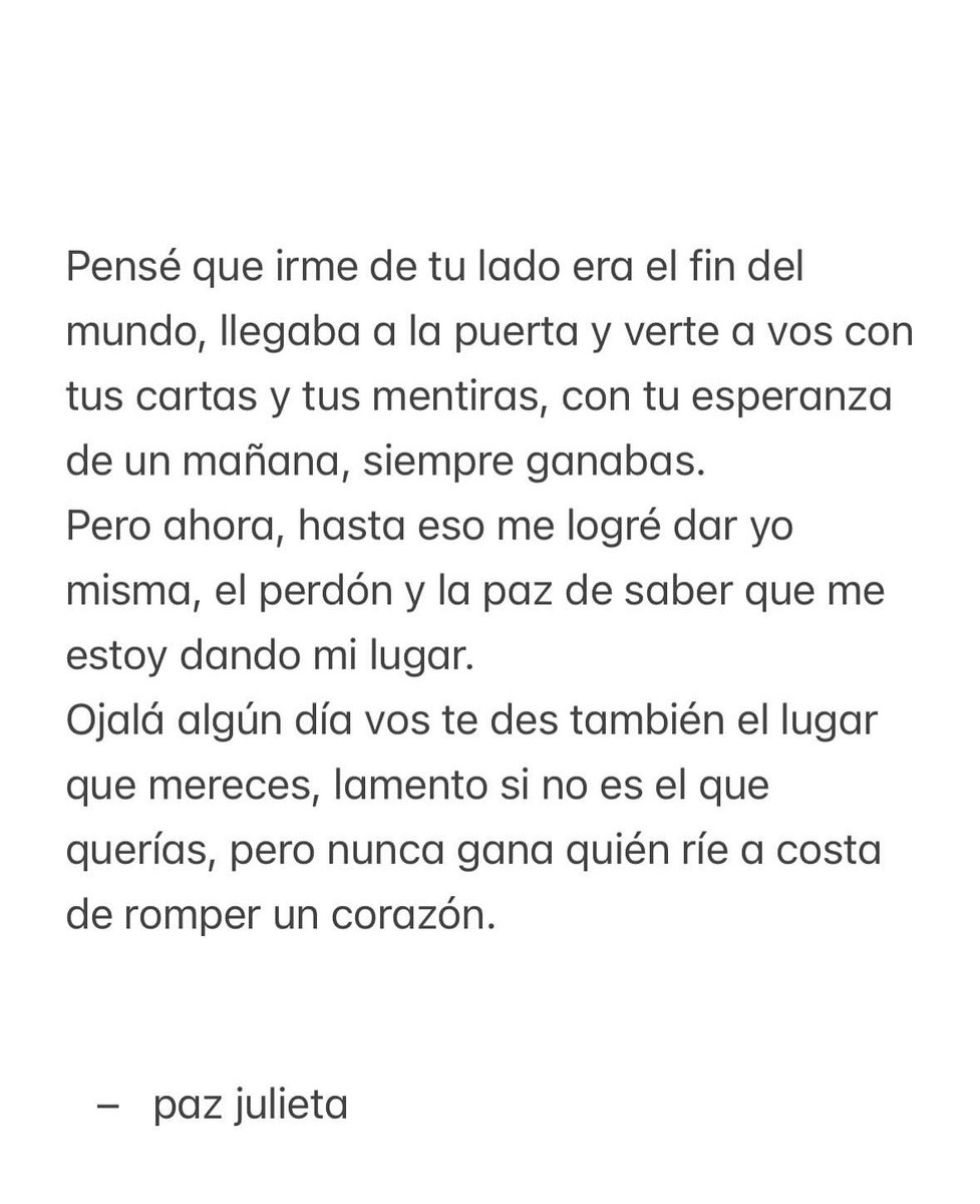 “Nunca me pediste perdón”