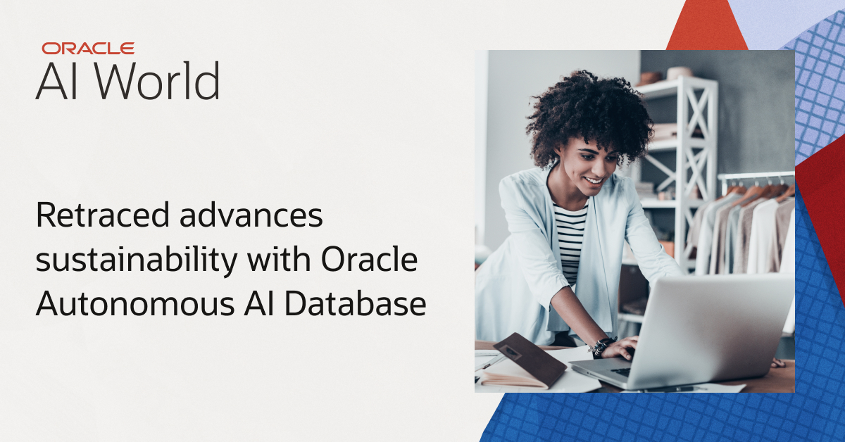 rajeshwaranj's tweet image. Learn how Retraced is using Oracle Autonomous AI Database to simplify operations and reduce costs for its customers while quickly adding AI capabilities to its platform: social.ora.cl/6015ALugz #AIWorld