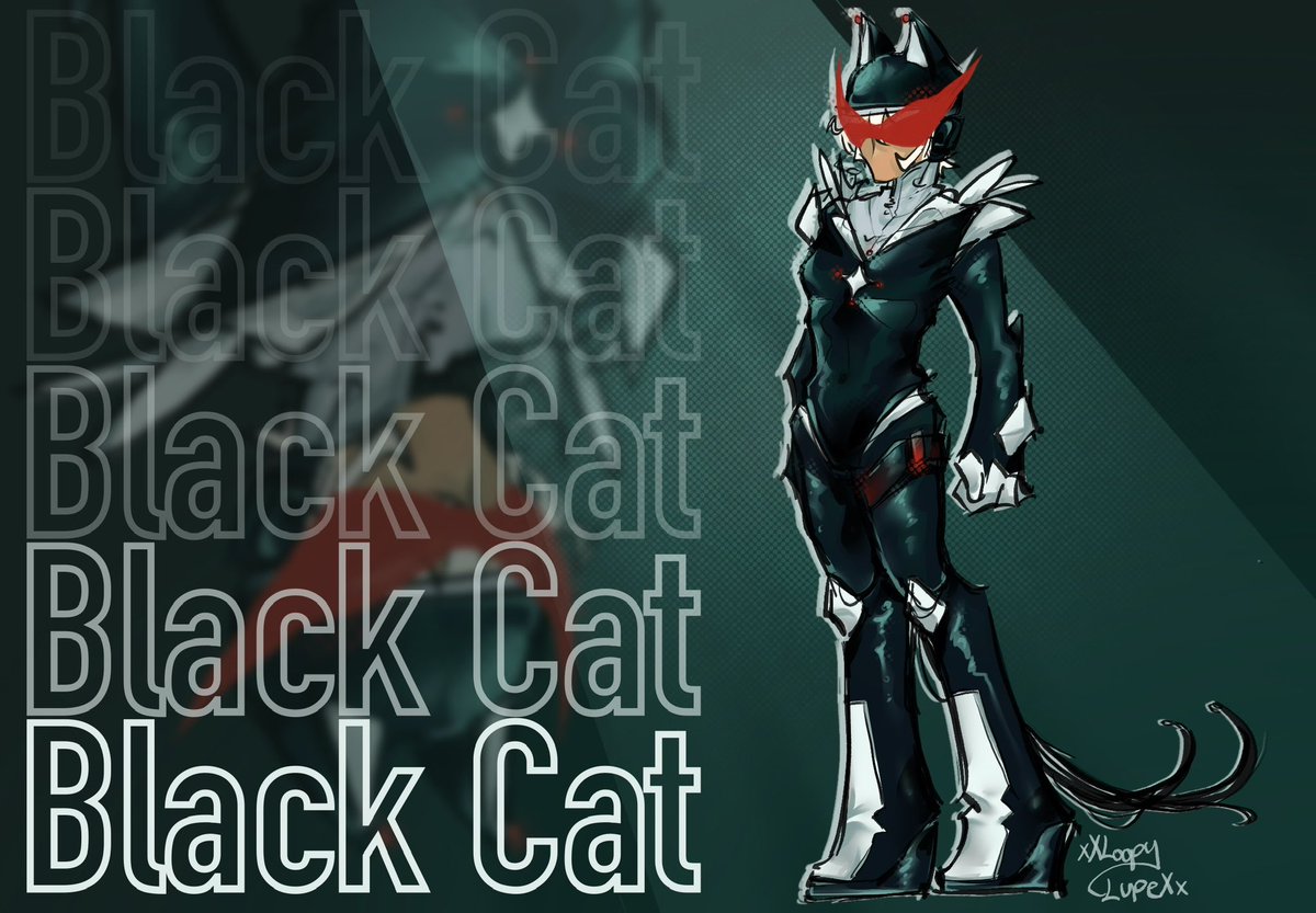 xXLoopyLupeXx's tweet image. #Spidertober Day 14 #BlackCat #spidertober2025