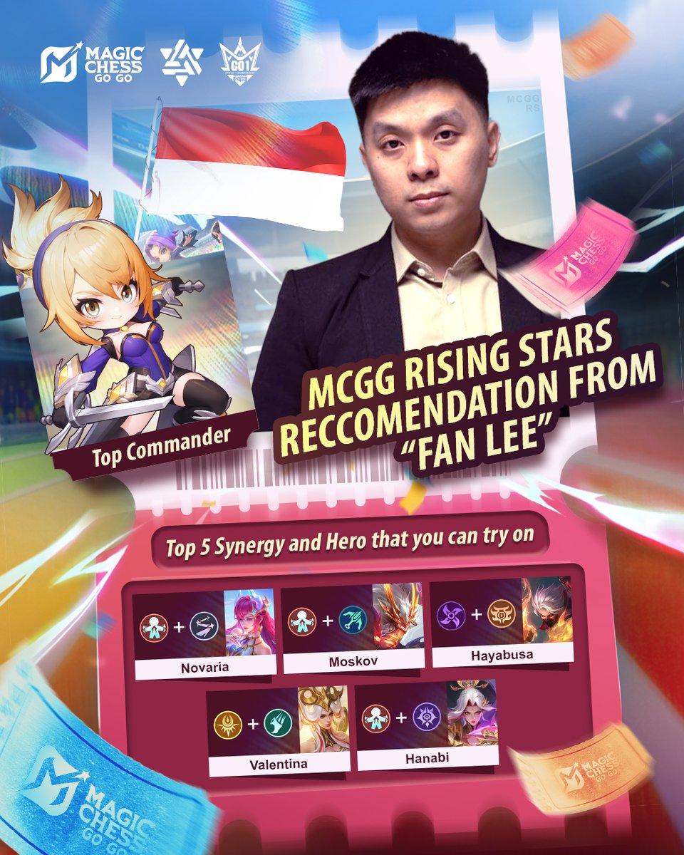 MagicChessGoGo's tweet image. Fan Lee is here to help you grind your way through MRS! 💪
If you’re feeling stuck, try out some of the synergies he loves to use, they might just be the key to your next win! 🔥
#MCGG
#MagicChessGoGo
#MRSS3
#MCGGRisingStars
#MRSGoToChampion
