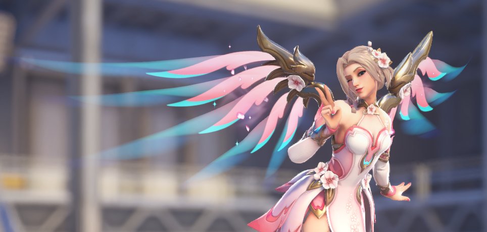 They updated Sakura Mercy's wings!!! WAAAA HOW PRETTY