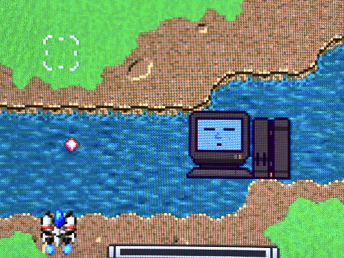 GRAVITY GUNNERをひたすらプレイ。何度やっても5万点くらいしか行けないけど、なんか楽しい。海から生えてくる壁がとても嫌。川を撃ちまくったらスペシャルフラッグ的なモノが出ました（笑）。 #MI68 #あしながすぎおじさん #GravityGunner #X68000 #X68000Z