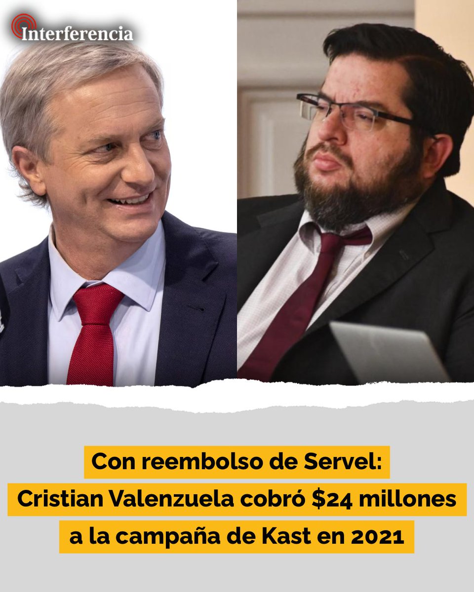 El asesor republicano cobró contra reembolso de los dineros públicos de Servel cuatro boletas por asesorías por un total de $24 millones en tres meses a la campaña de Kast. En simultáneo, asesoró hasta octubre de 2021 a la Dipres de Sebastián Piñera, por un total de $54 millones.