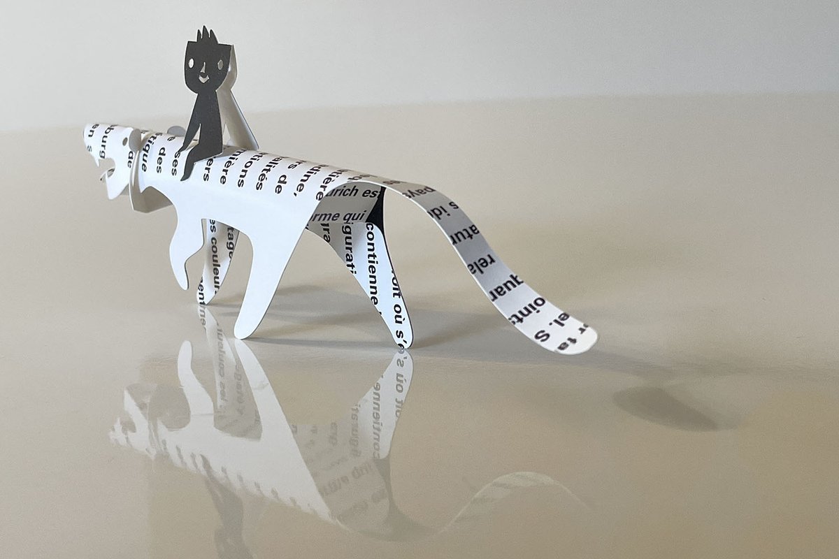 Komei_Iwasaki's tweet image. トラと少年
#ペーパークラフト #トラ #papercrafts #tiger #handmade #design