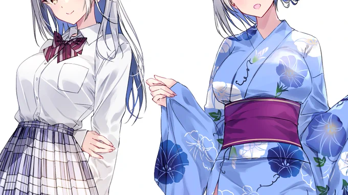 例のところに全身立ち絵を置きました。後日に局部カットとプロフィールを追加する予定。