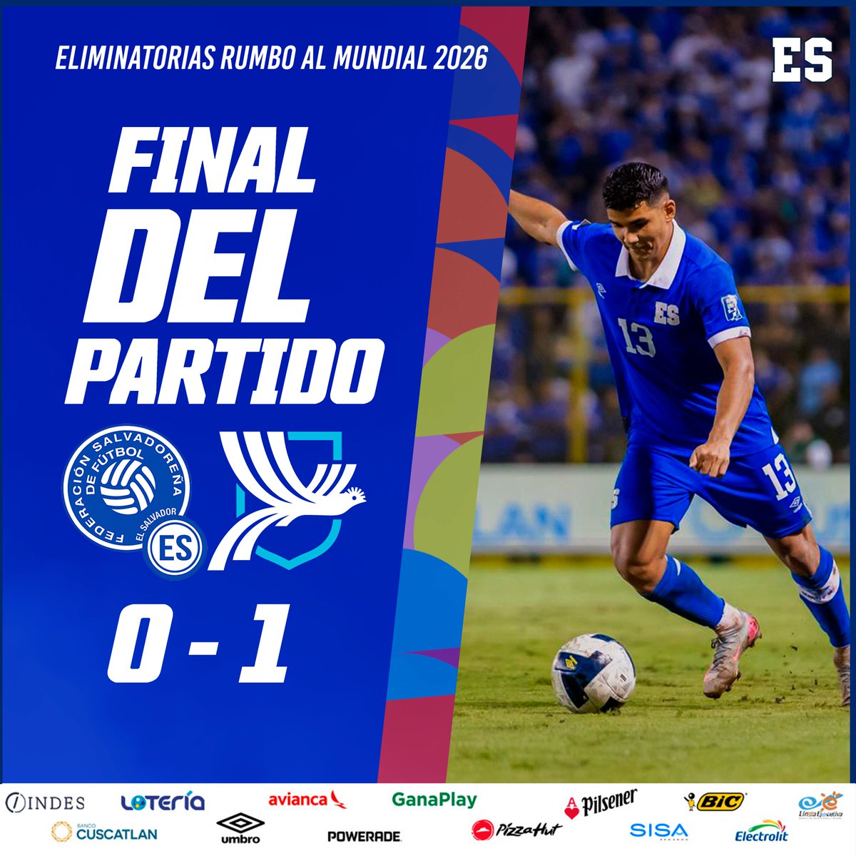 ⏹️ | Final del partido

🇸🇻 0-1 🇬🇹

#LaSelecta #EliminatoriaMundialista