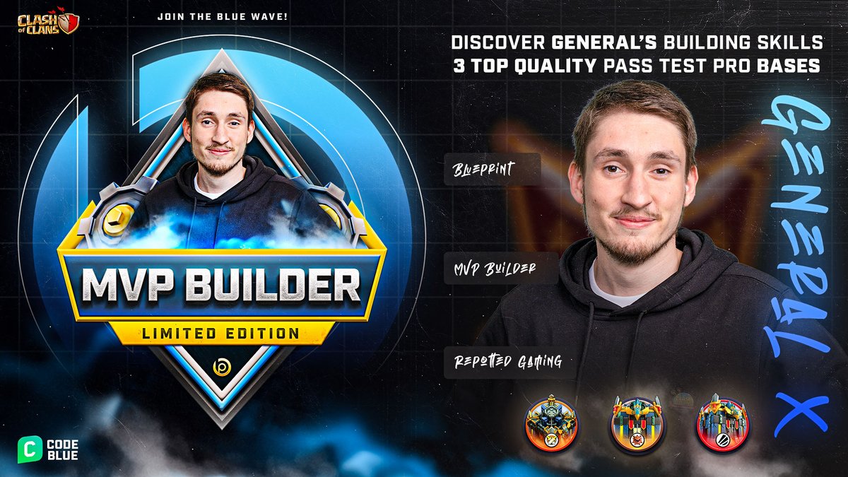 🥇 The TH17 MVP Pack for October is here!

A complete revamp — leveled up to the next stage!

<a href="/GeneralX_coc/">General X</a> from Germany 🇩🇪

🛠️ Unmatched experience of a World Champion meets the precision of a master builder.

▶️ blueprintcoc.com/products/th17-…

#ClashOfClans #ClashEsports #ClashOn