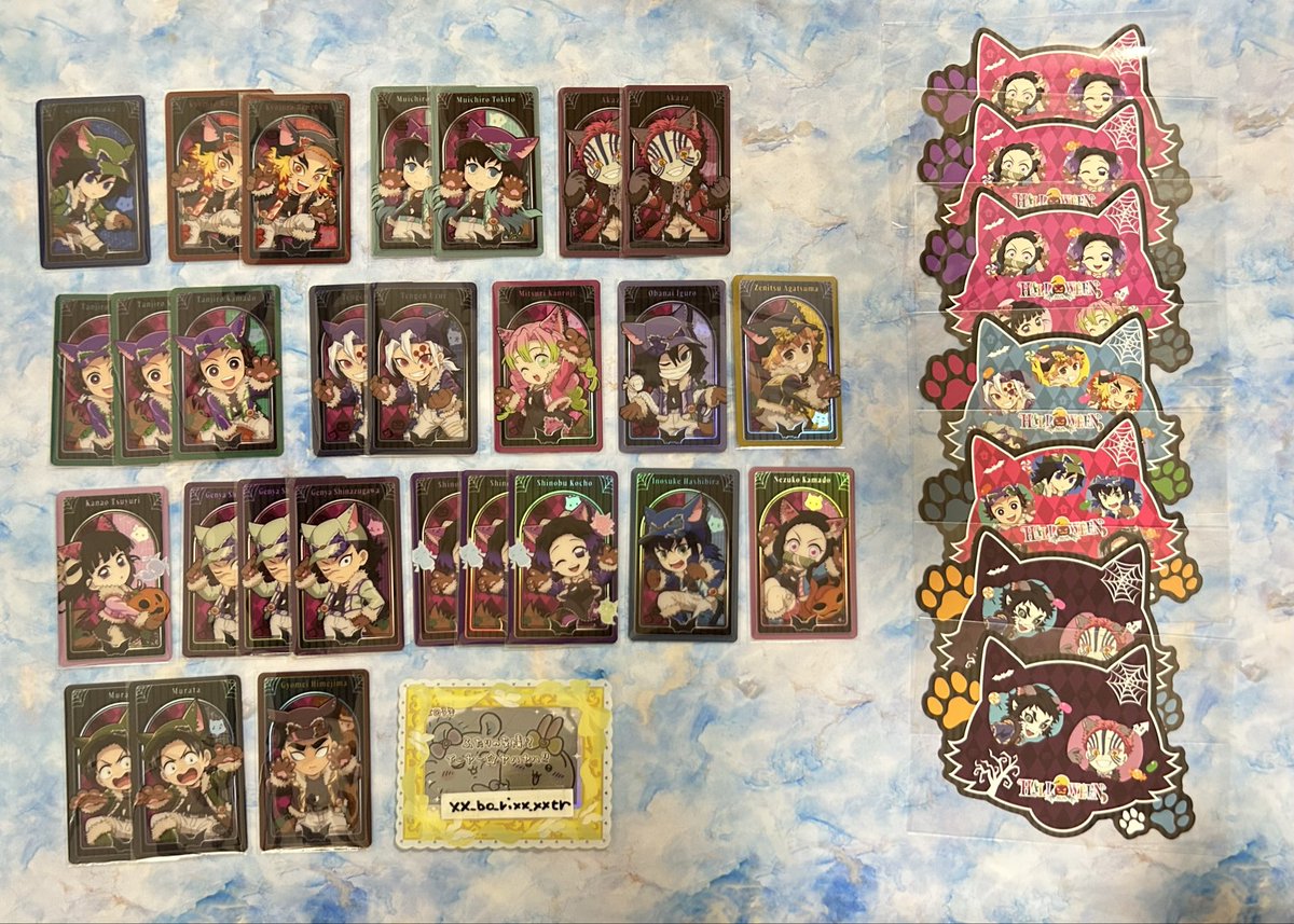 xx_bo_rixx_xxtr's tweet image. 【譲渡】鬼滅の刃 ufotableCafe ハロウィン アクリルスタンド アクスタ メタリックカード メタカ A B 在庫品
【譲】🐺義勇 👻煉獄 👻無一郎 👻獪岳 👻実弥 猗窩座 宇髄 炭治郎 蜜璃 ◎伊黒 ◎カナヲ ◎玄弥 ◎禰󠄀豆子 ◎しのぶ △村田 △悲鳴嶼 ◎伊之助 ◎善逸…