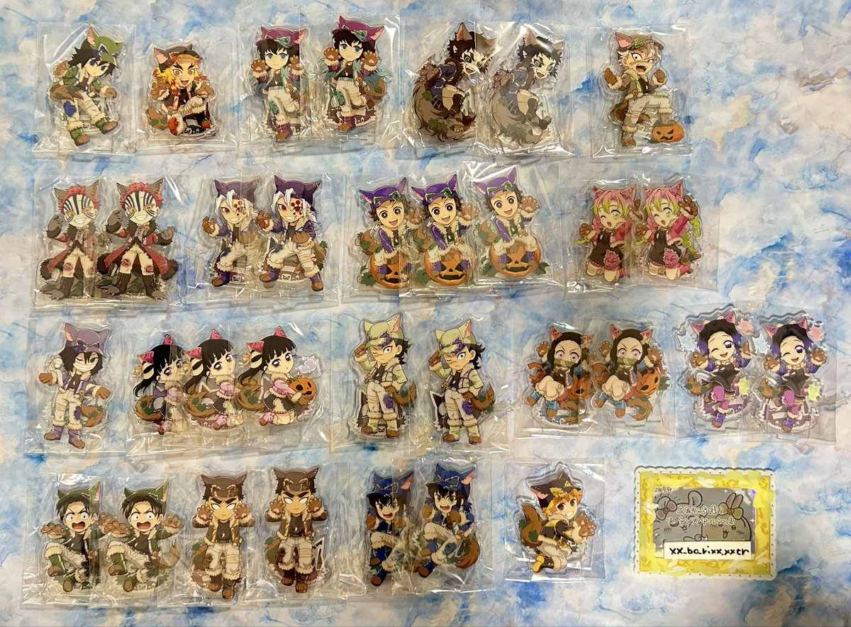xx_bo_rixx_xxtr's tweet image. 【譲渡】鬼滅の刃 ufotableCafe ハロウィン アクリルスタンド アクスタ メタリックカード メタカ A B 在庫品
【譲】🐺義勇 👻煉獄 👻無一郎 👻獪岳 👻実弥 猗窩座 宇髄 炭治郎 蜜璃 ◎伊黒 ◎カナヲ ◎玄弥 ◎禰󠄀豆子 ◎しのぶ △村田 △悲鳴嶼 ◎伊之助 ◎善逸…