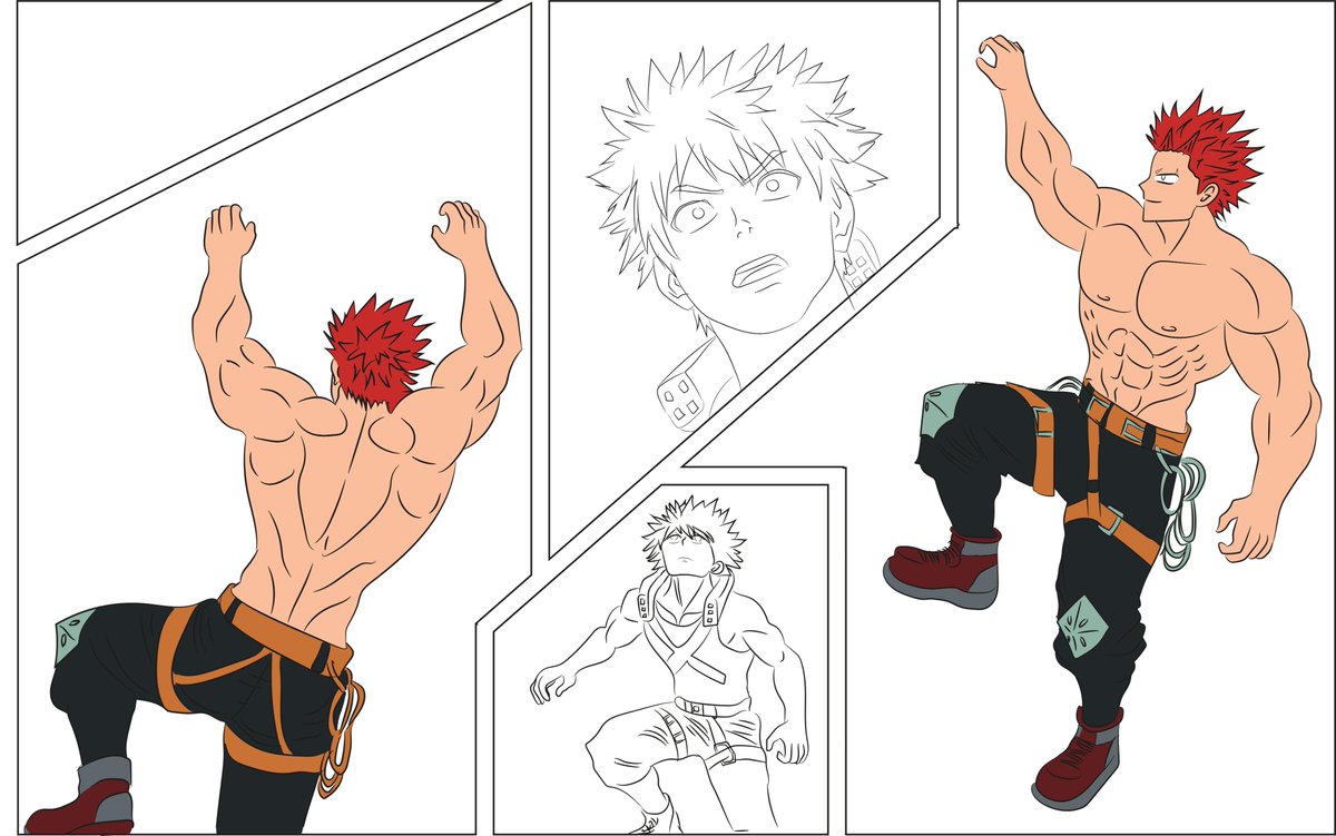 AngAbe97329's tweet photo. #kiribaku #KirishimaEijirou #digitalart https://t.co/teWcN6RGxw