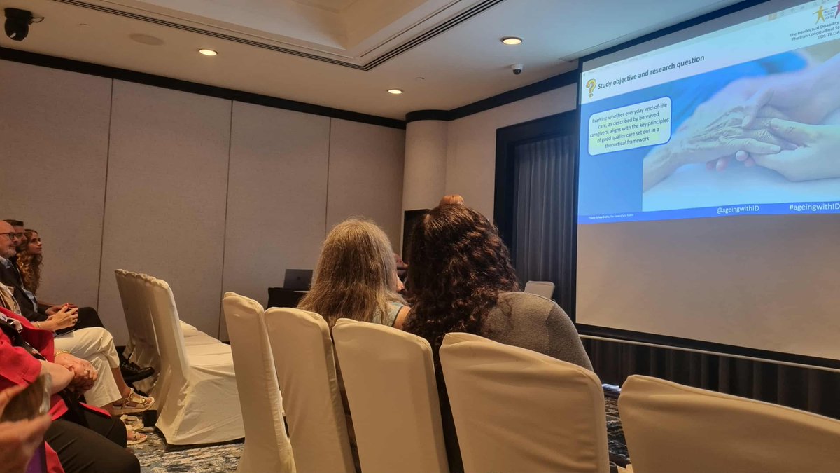 susanflynn1912's tweet photo. TILDA research presented on intellectual disability and end of life care at #IASSIDDAsiaPacificCongress / #IASSIDD2025 - the research highlights the importance of continuity of care and access to various healthcare professionals https://t.co/ZM0X9Ax8HK